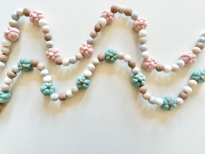 Pink or Blue Pumpkin Garland