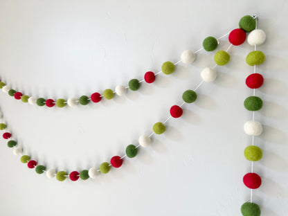 Best Seller Christmas Felt Ball Garland