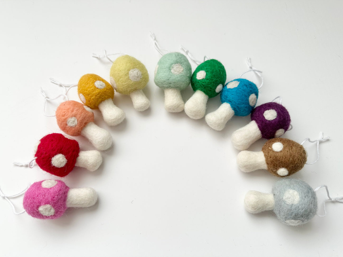 Felted Toadstool Mushrooms