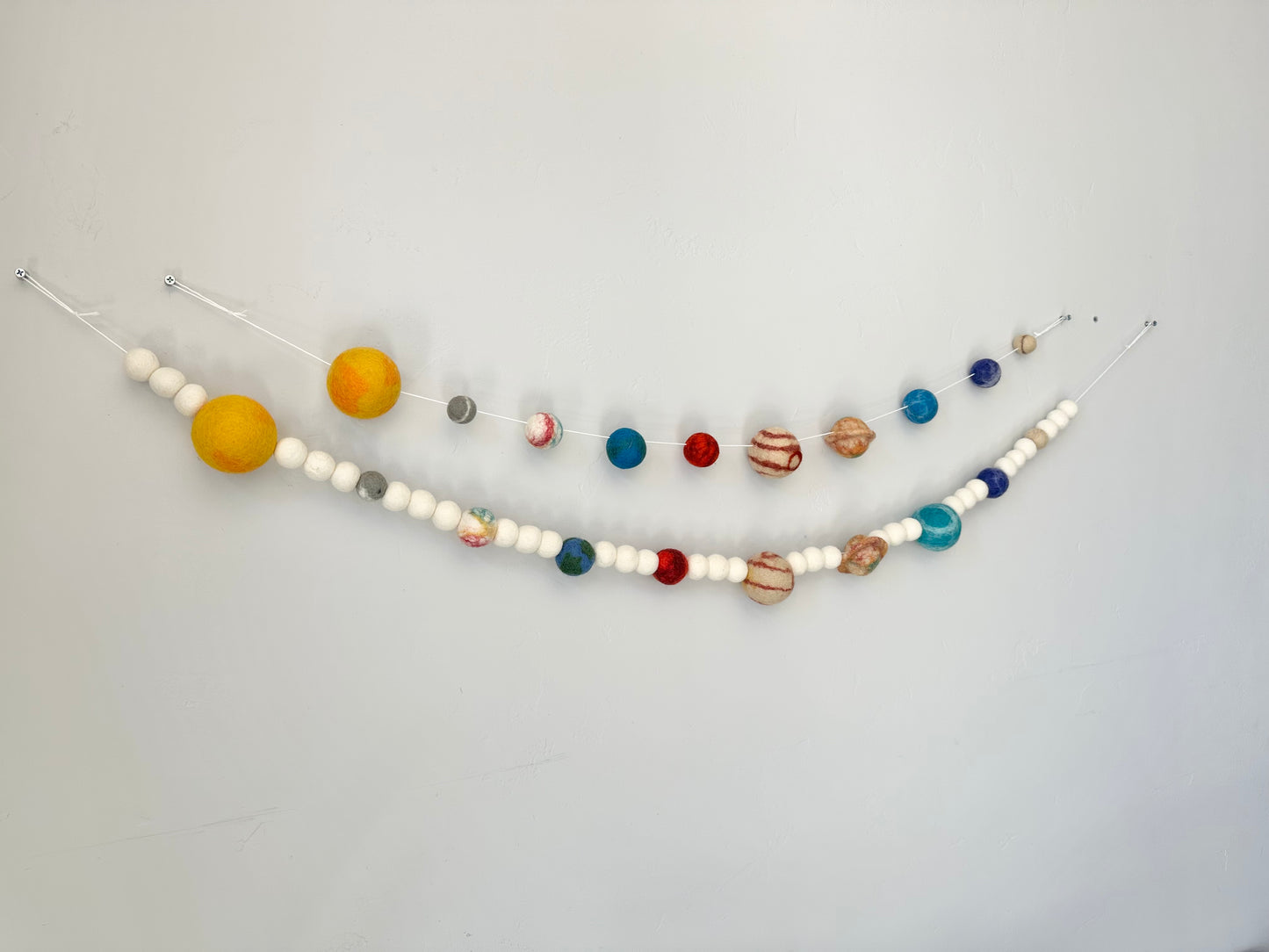 Felted Solar System Garland