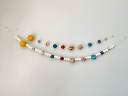 Felted Solar System Garland