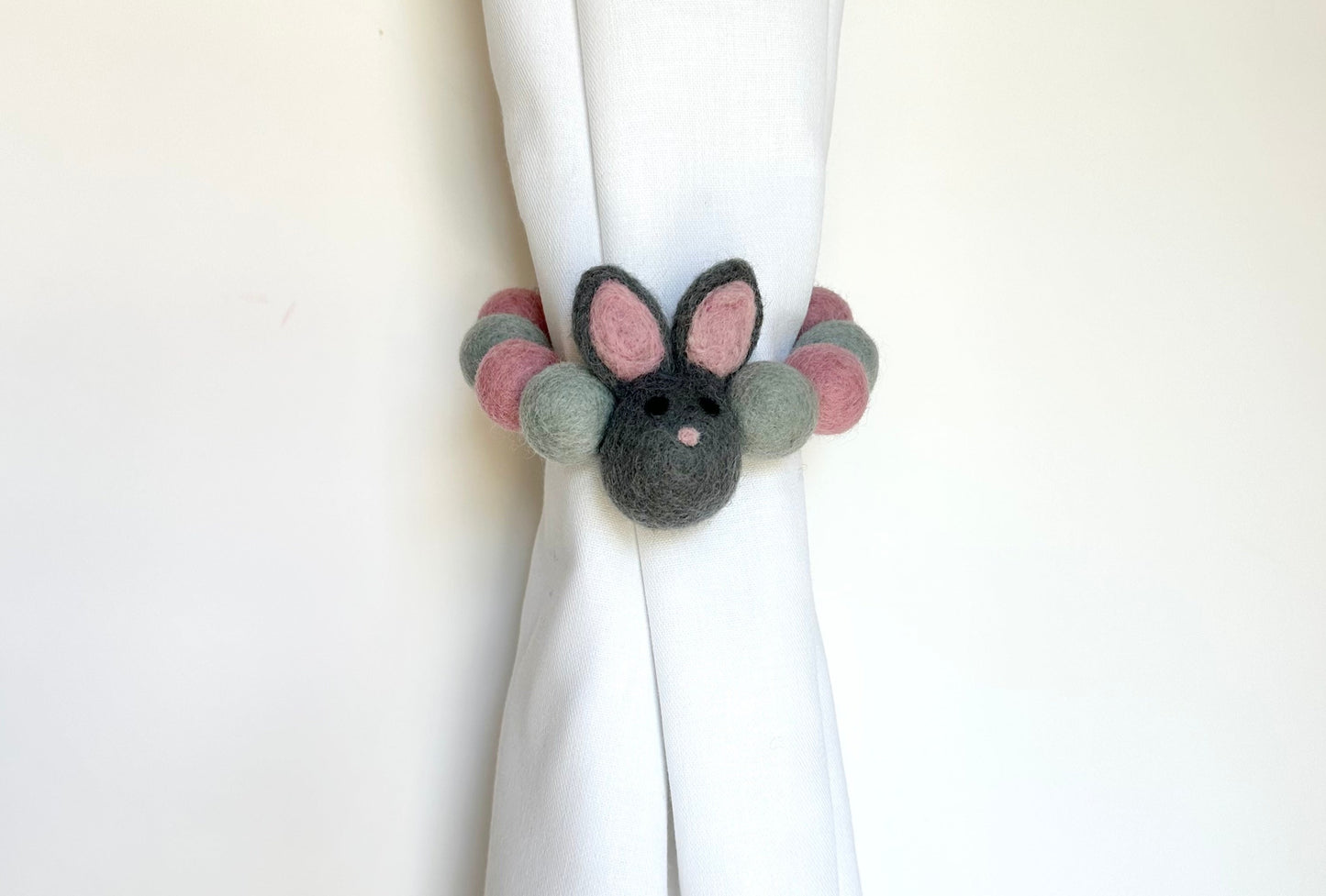 Gray Bunny Curtain Ties