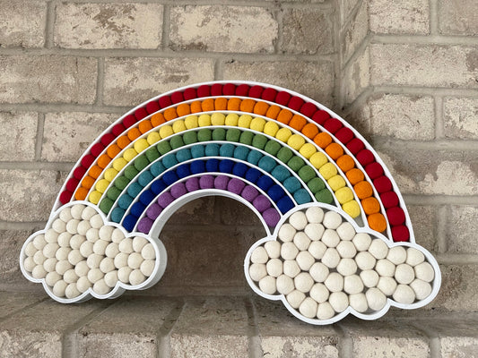 Most Popular Felt Ball Cloud Rainbow