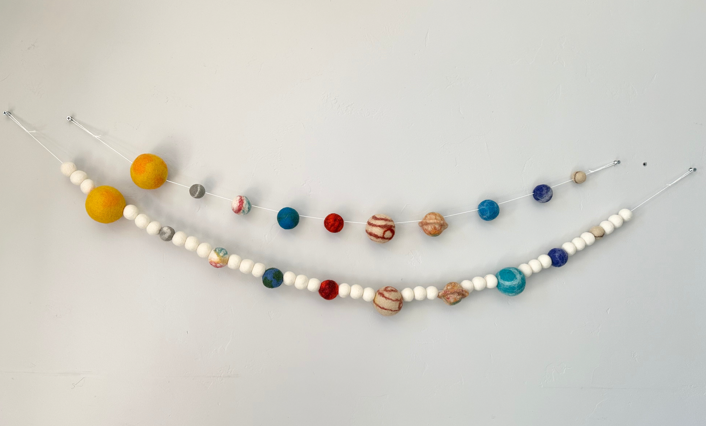 Felted Solar System Garland