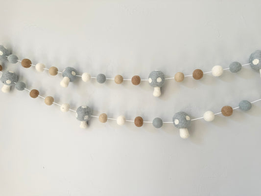 Neutrals Mushroom Garland