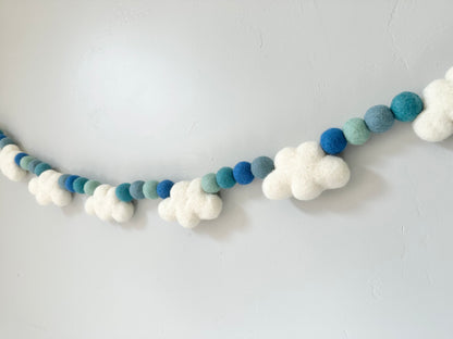 Blue Sky Cloud Garland