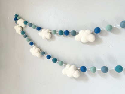 Blue Sky Cloud Garland