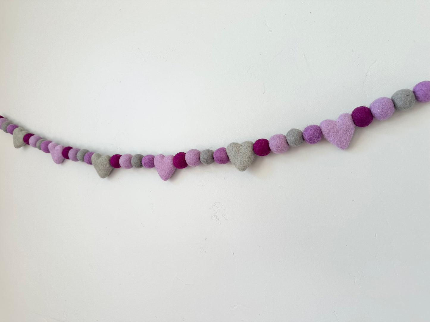 Purples Heart Garland