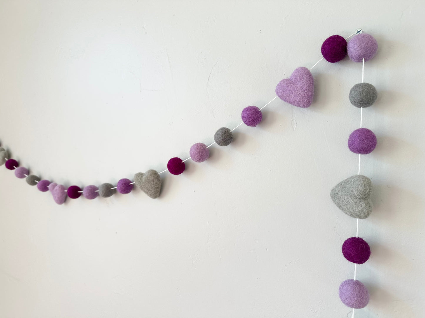 Purples Heart Garland