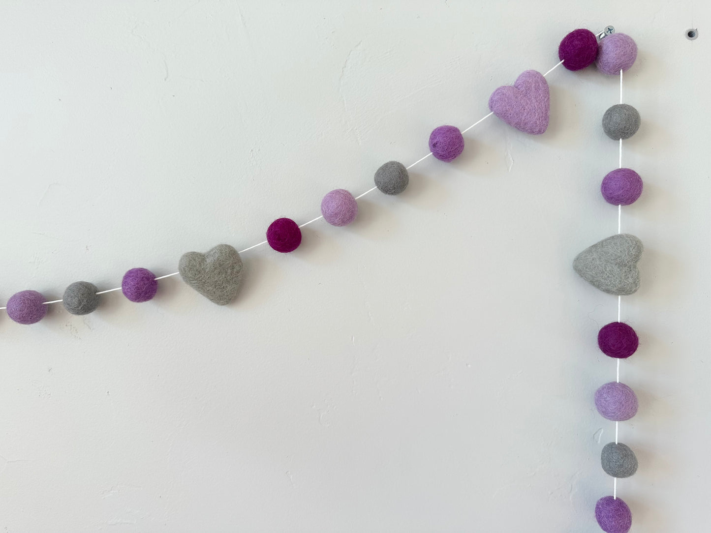 Purples Heart Garland