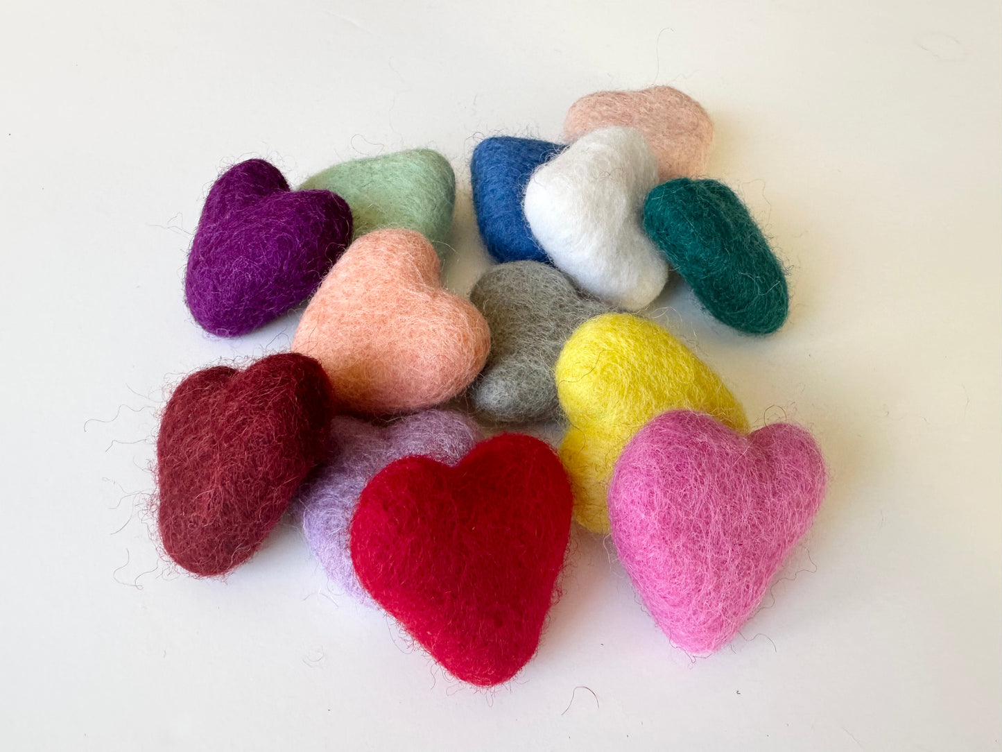 Felt Heart Ornaments