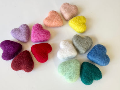 Felt Heart Ornaments