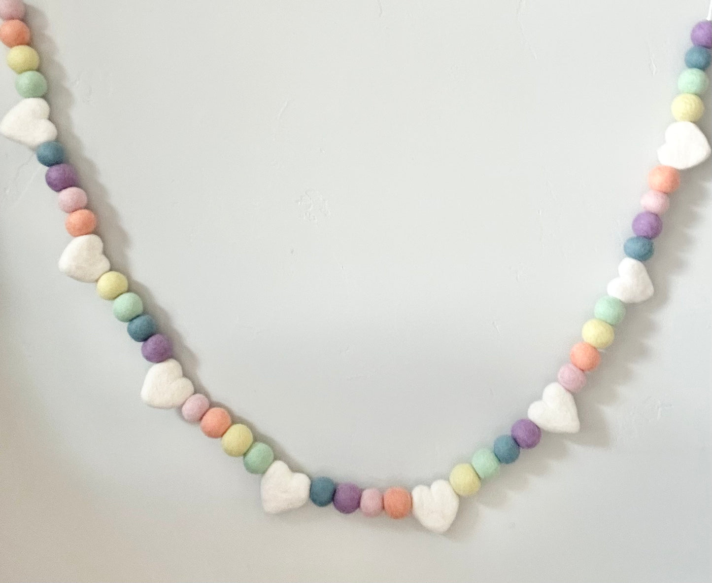 Rainbow Heart Garland