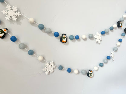 Snowflake & Penguin Garland