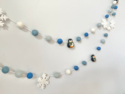 Snowflake & Penguin Garland