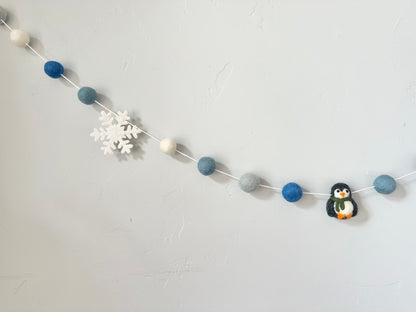 Snowflake & Penguin Garland