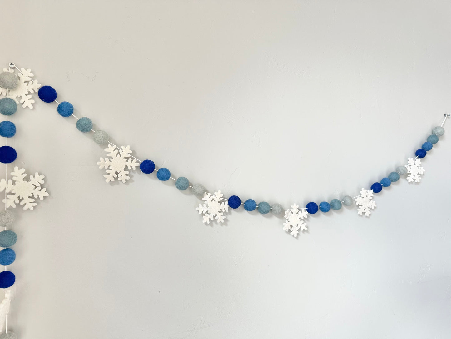 Blue Ombre Snowflake Garland