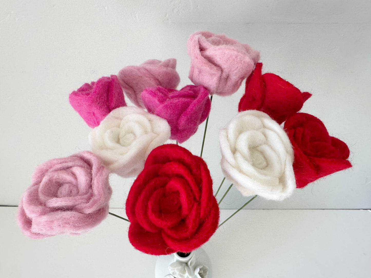 Felted Rose Bouquet