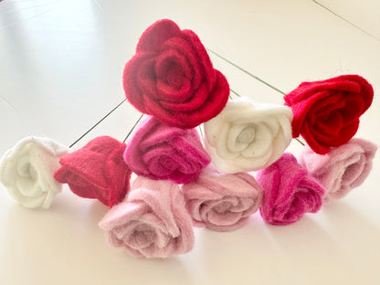 Felted Rose Bouquet