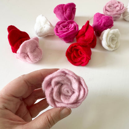 Felted Rose Bouquet