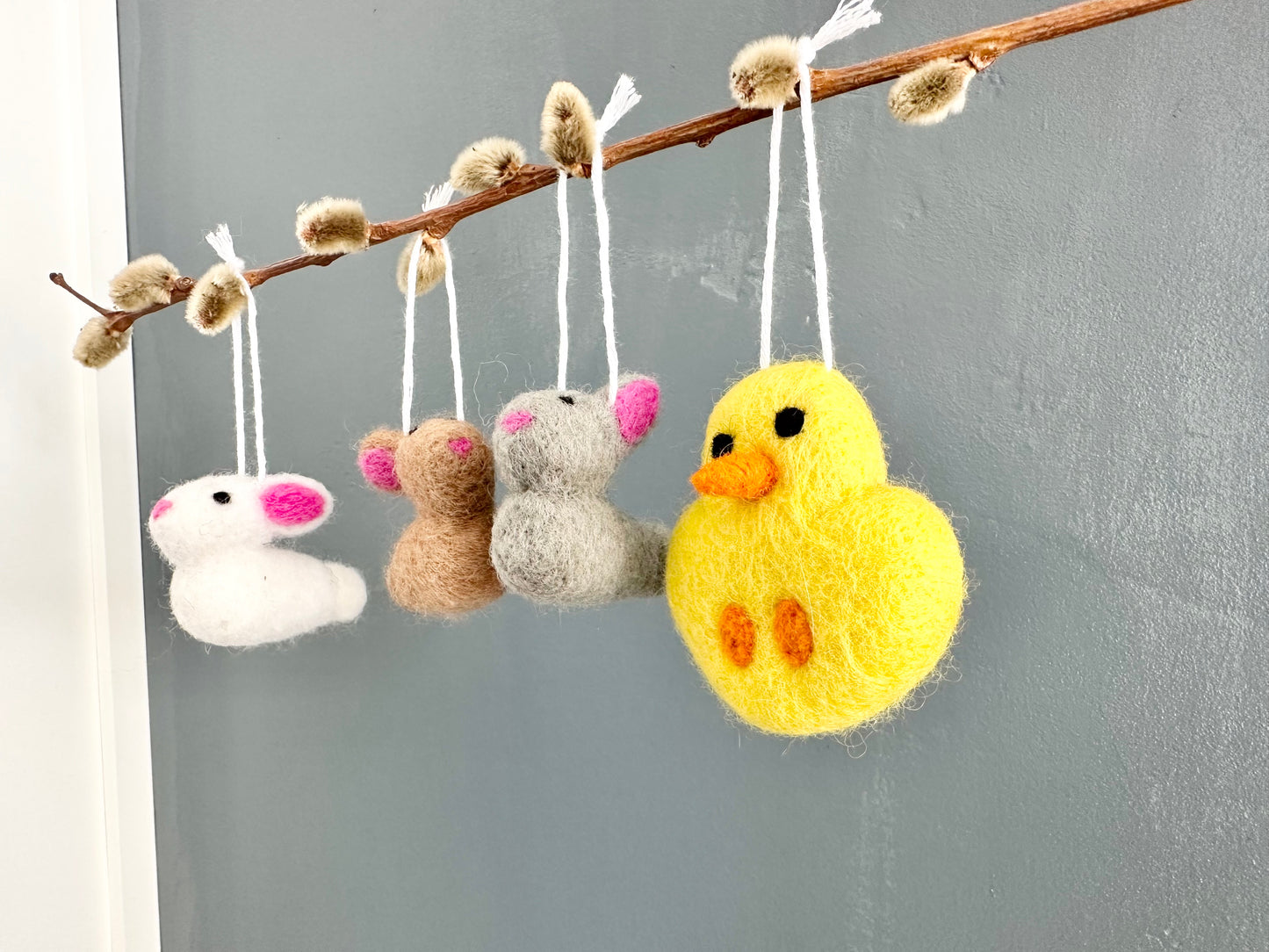 Easter Bunny & Chick Ornaments