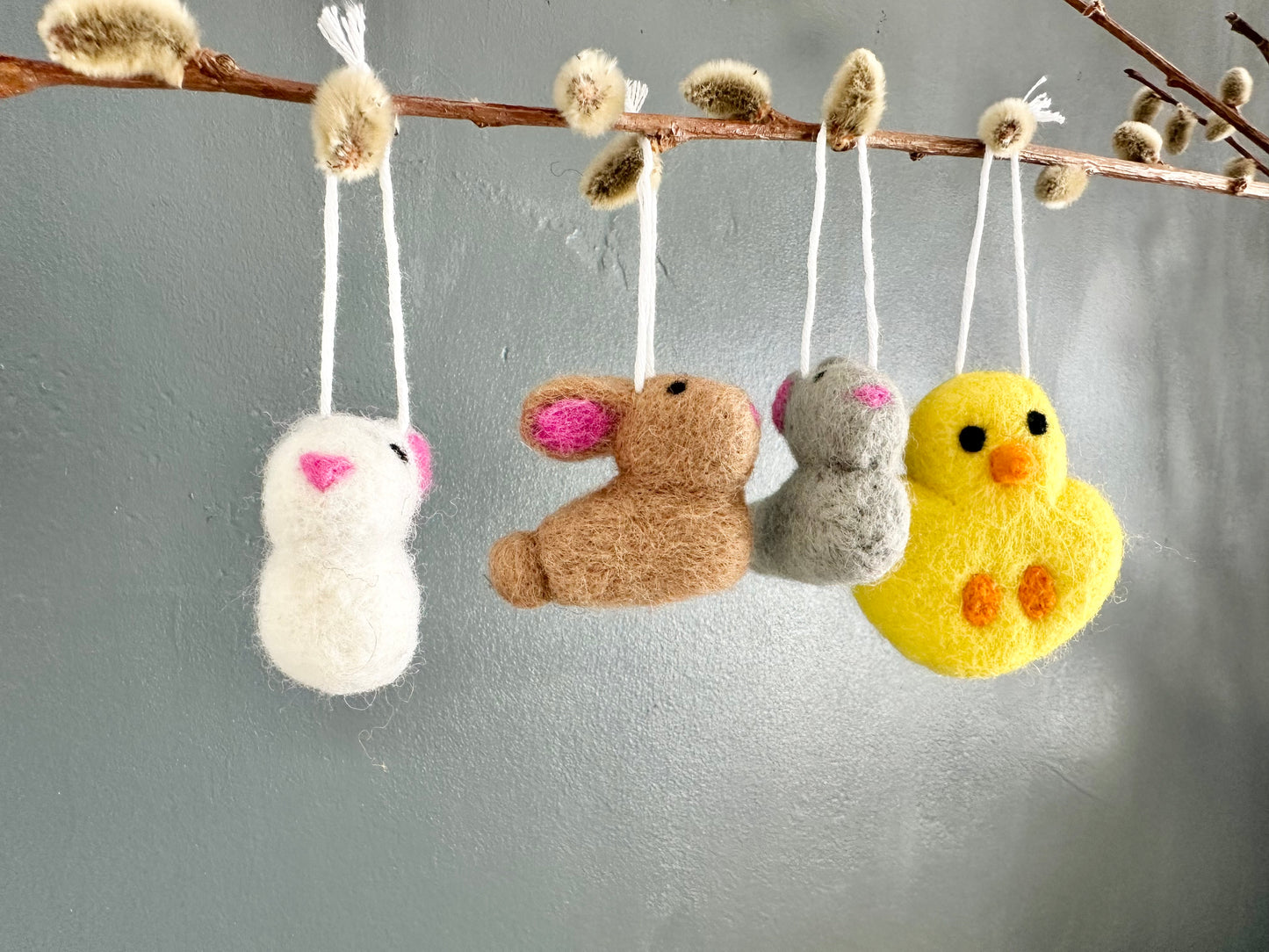 Easter Bunny & Chick Ornaments