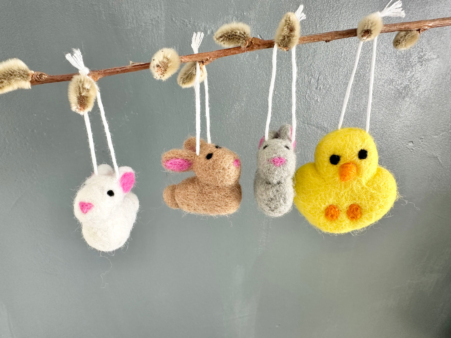 Easter Bunny & Chick Ornaments