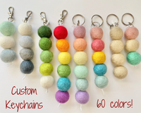 Felt Pom Pom Keyrings – Cool Trade Winds