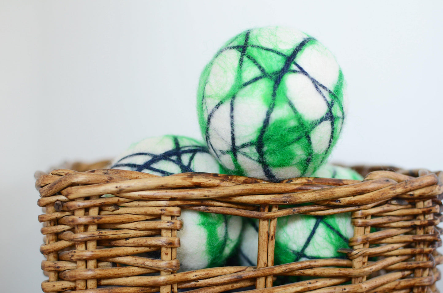 Wool Waldorf Toy Ball - Redheadnblue