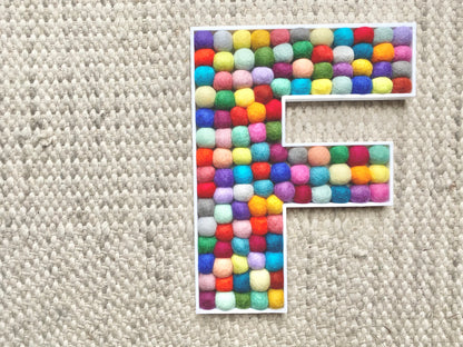 FUN Felt Ball Letters