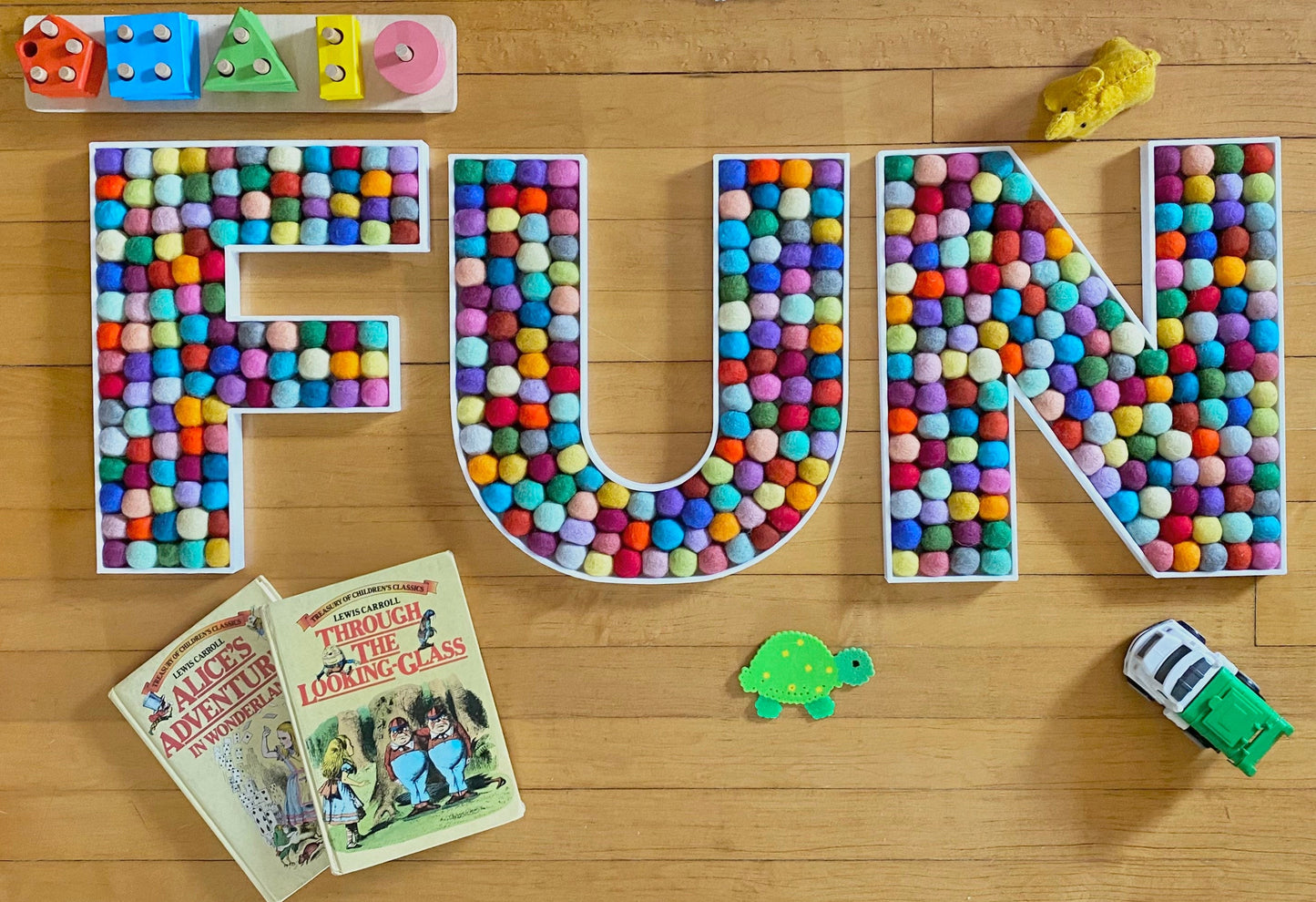 FUN Felt Ball Letters