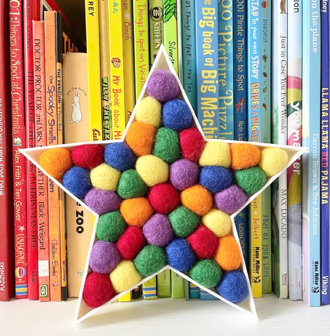 Felt Ball Rainbow Star