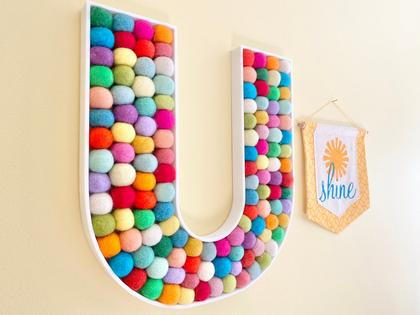 Felt Ball Letter U