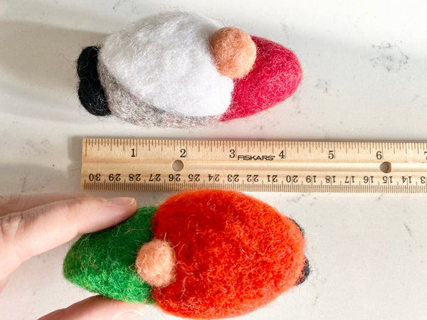 Gnome Wool Felt Coasters - Set of 4