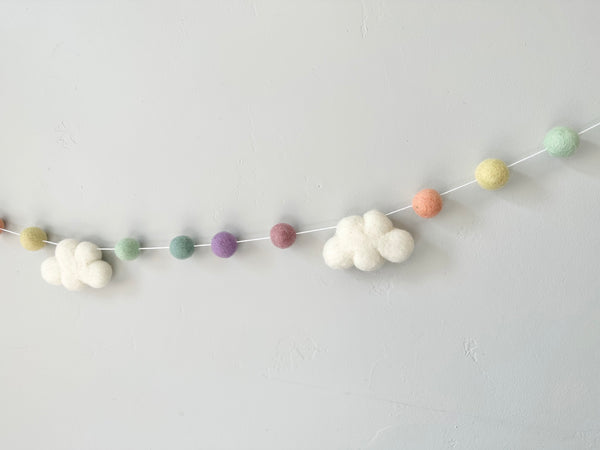 Pastel Rainbow Garland – Wool Jamboree