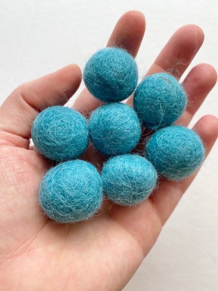 Traditional Rainbow - 2.5 cm Felt Pom Pom Balls – Wool Jamboree