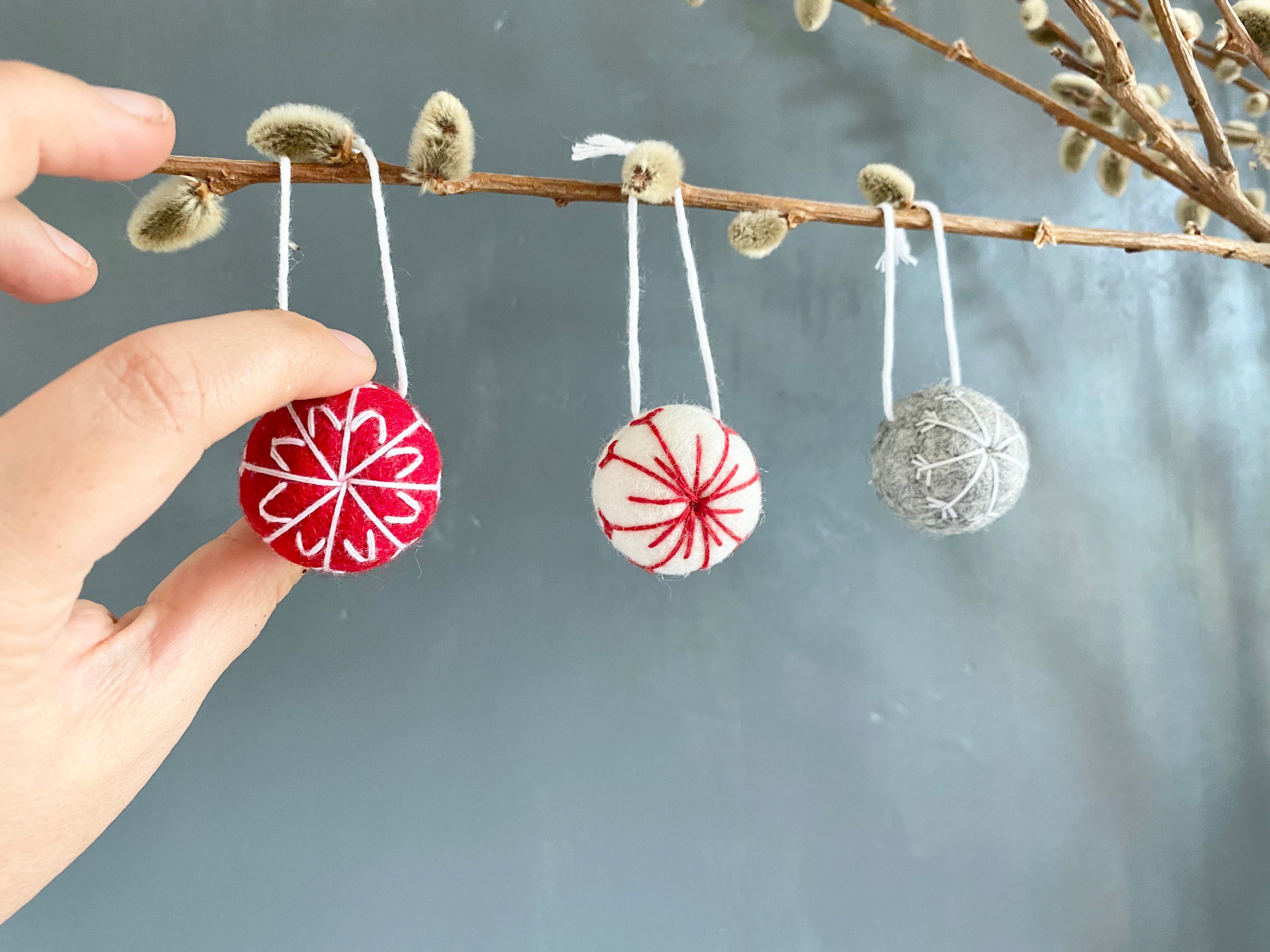 Felt Snowflake Ornaments – Wool Jamboree